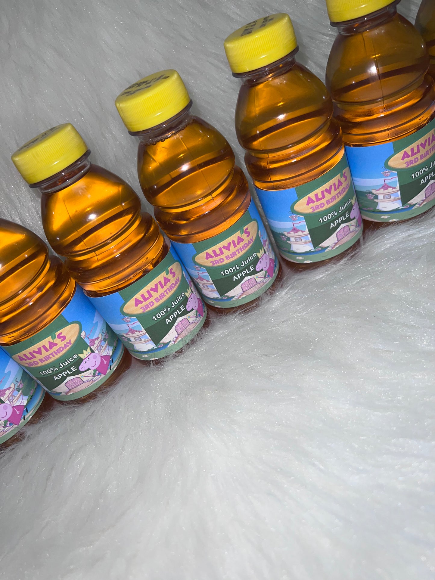 Custom Apple Juice Label, Printed and Shipped! Custom Apple Juice Labels! Custom Construction Party Favors!