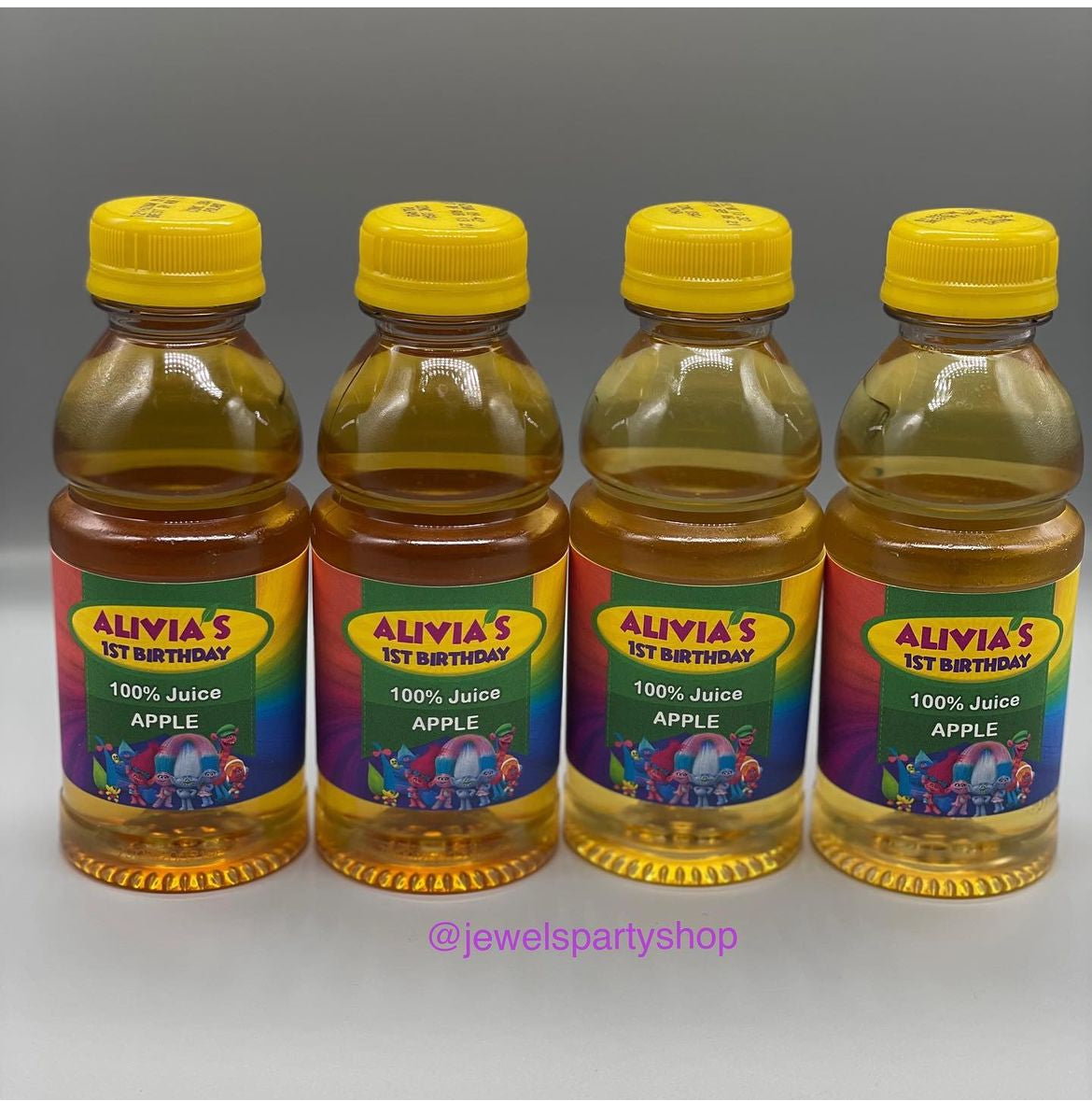 Custom Apple Juice Label, Printed and Shipped! Custom Apple Juice Labels! Custom Construction Party Favors!
