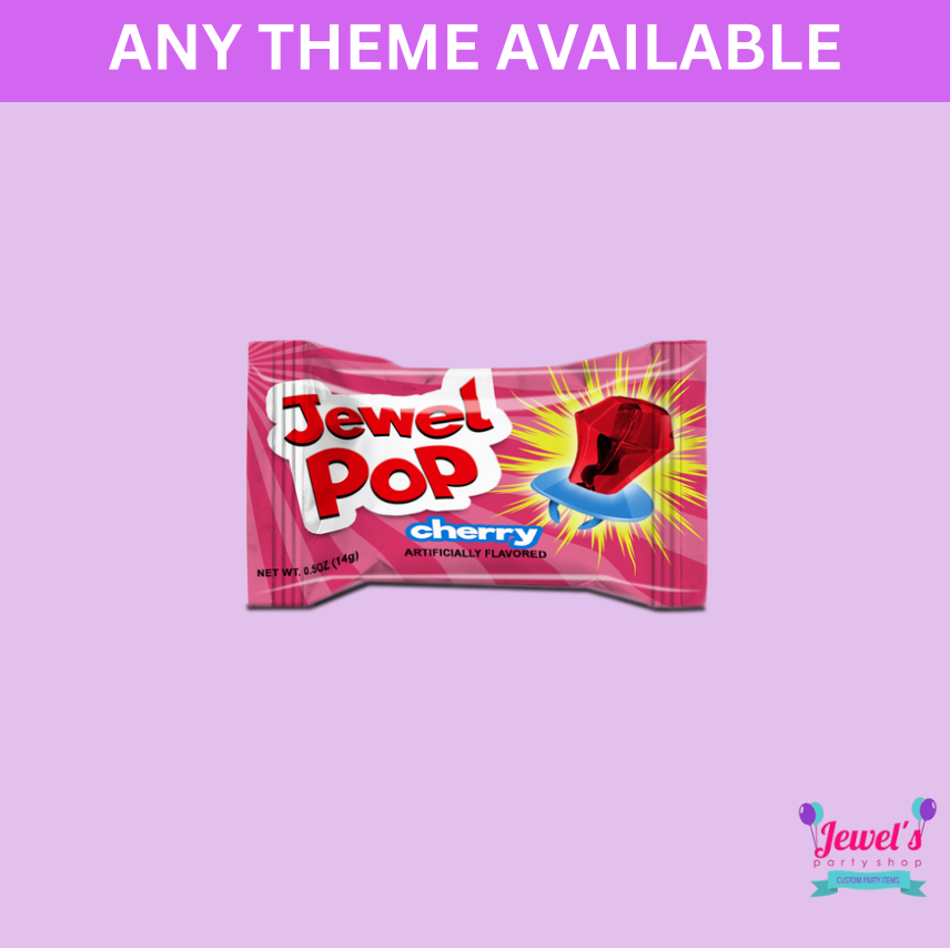 Custom Ring Pops, Printed and Shipped! Custom Ring Pop Wrappers! Party Favors!