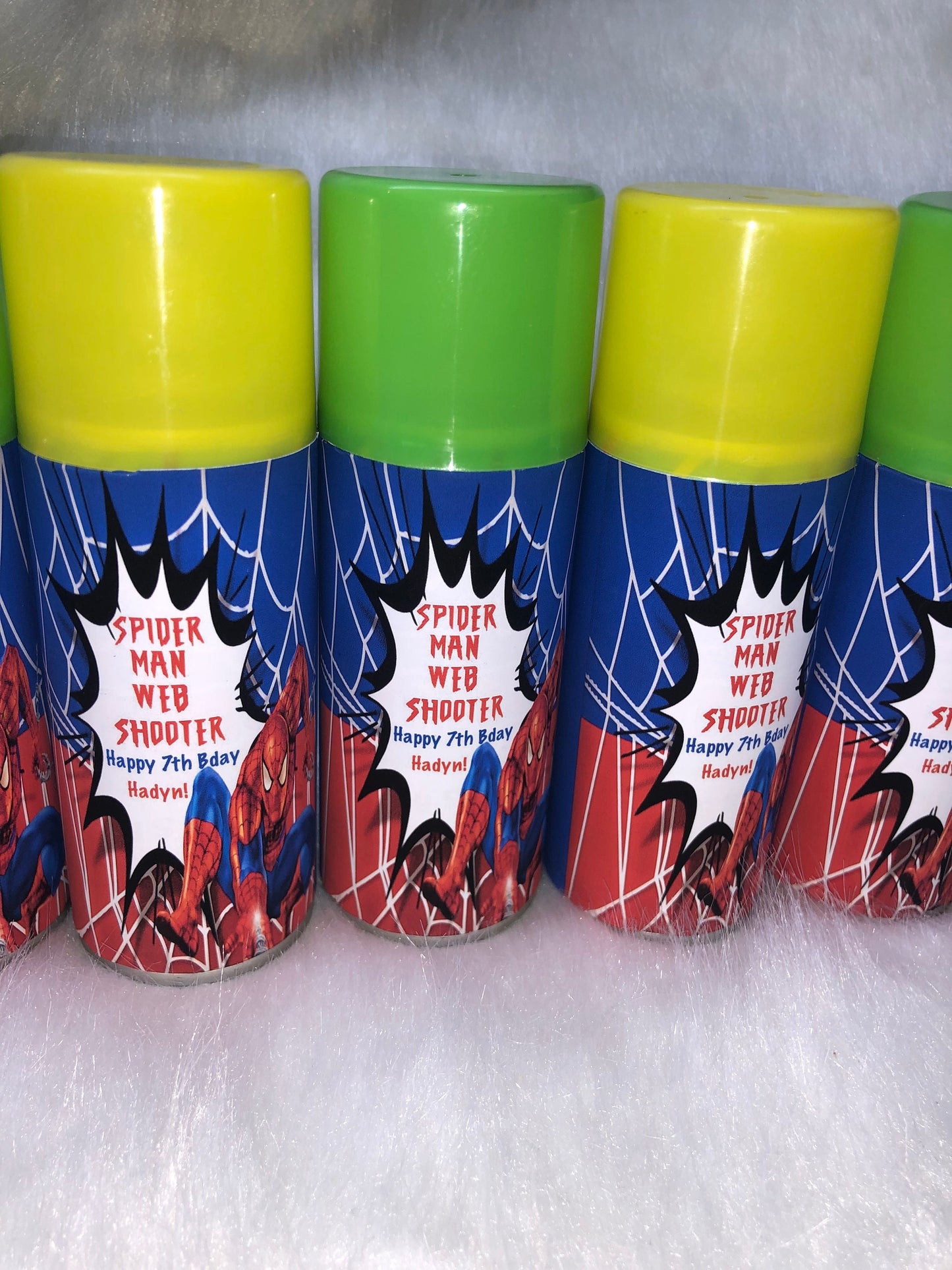 Spiderman Custom Silly String, Digital, Labels Shipped or Local Pickup! Custom Silly String Labels! Spiderman Party Favors!