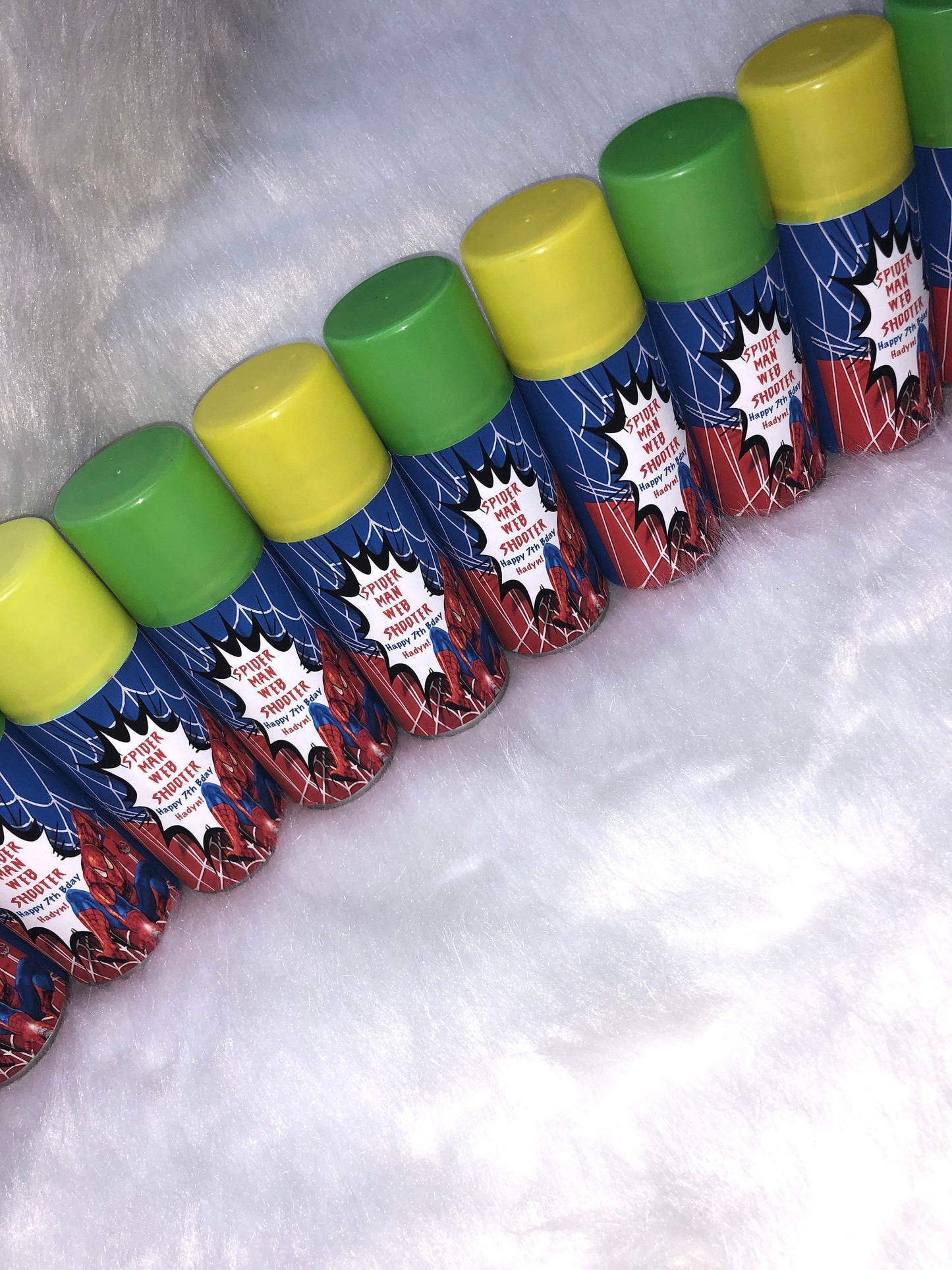 Spiderman Custom Silly String, Digital, Labels Shipped or Local Pickup! Custom Silly String Labels! Spiderman Party Favors!