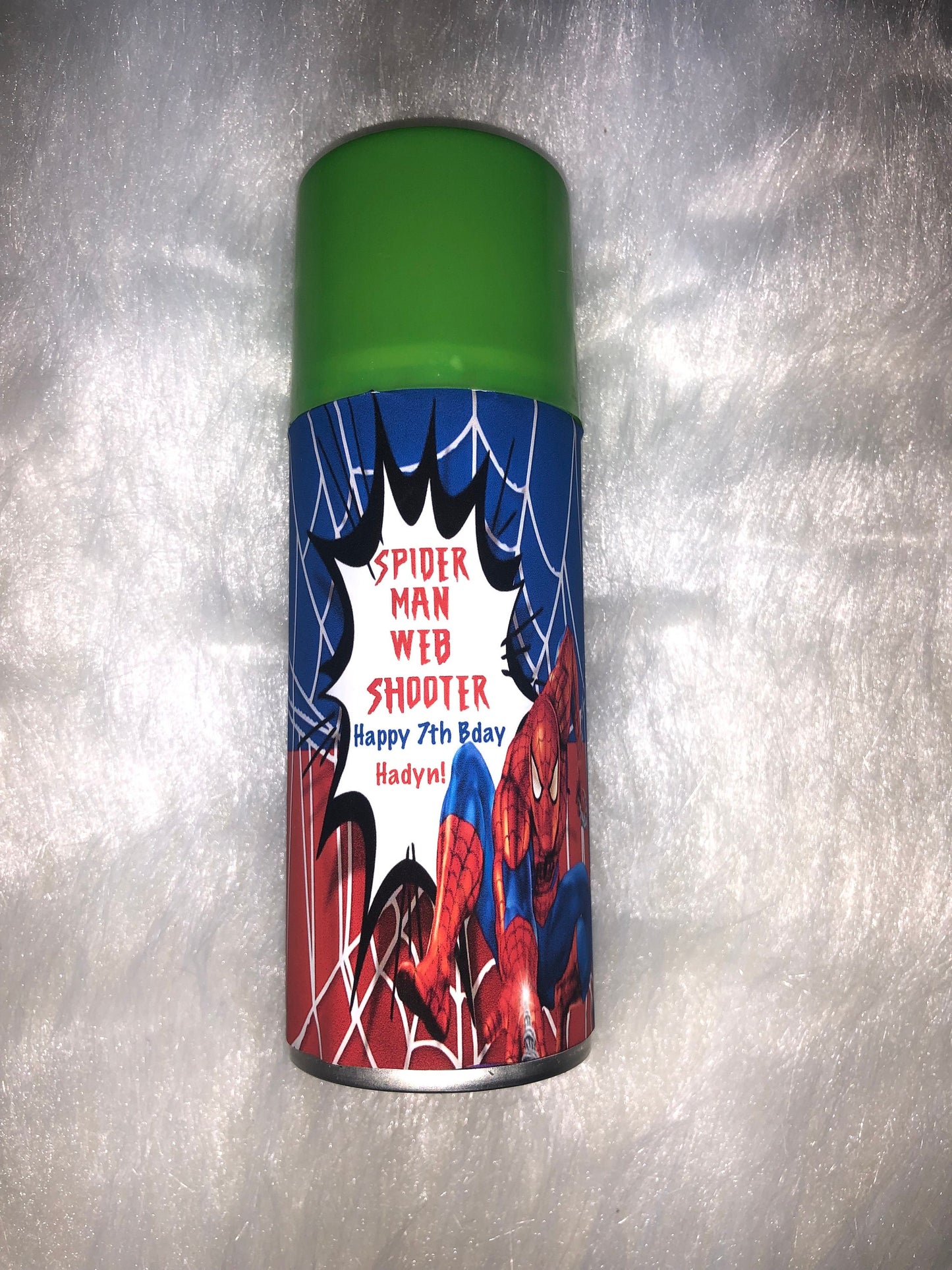 Spiderman Custom Silly String, Digital, Labels Shipped or Local Pickup! Custom Silly String Labels! Spiderman Party Favors!