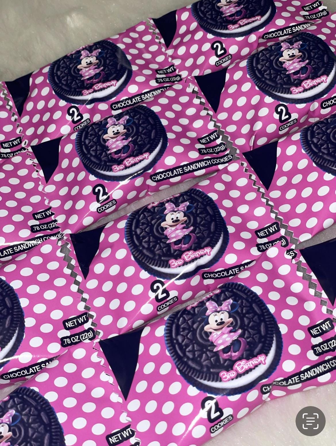 CANVA Custom 2PK Chocolate Cookies DIGITAL template, INSTANT! Custom 2PK Chocolate Cookies Wrappers! Custom Party Favors!