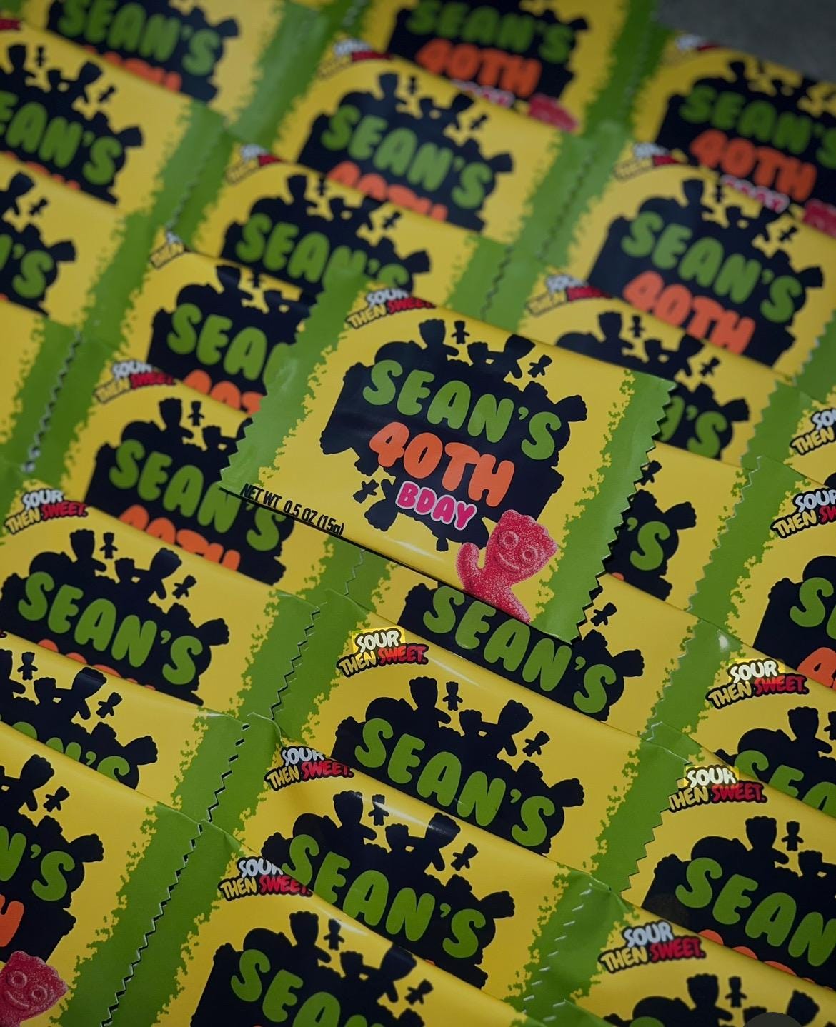 CANVA Custom Mini Sour Candy DIGITAL template, INSTANT! Custom Mini Sour Candy Wrappers! Custom Party Favors!