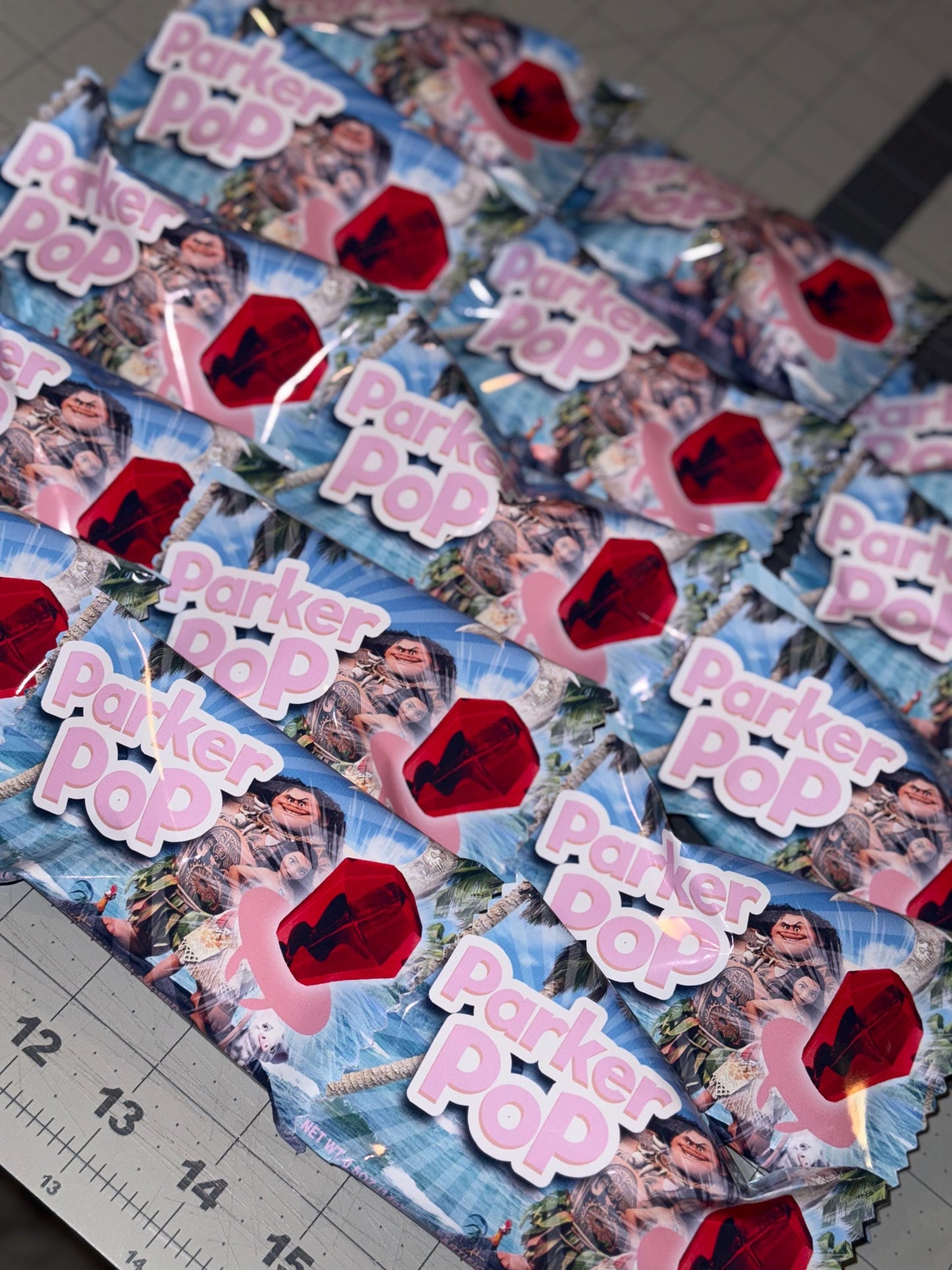Custom Ring Pops, Printed and Shipped! Custom Ring Pop Wrappers! Party Favors!