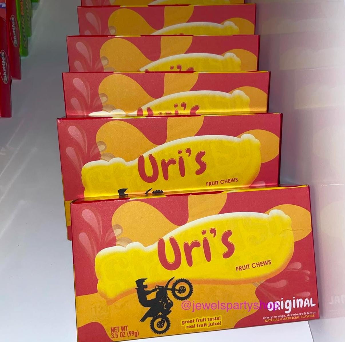 Custom Fruit Chews box, Printed and Shipped! Custom Fruit Chews box Labels! Event Favors!