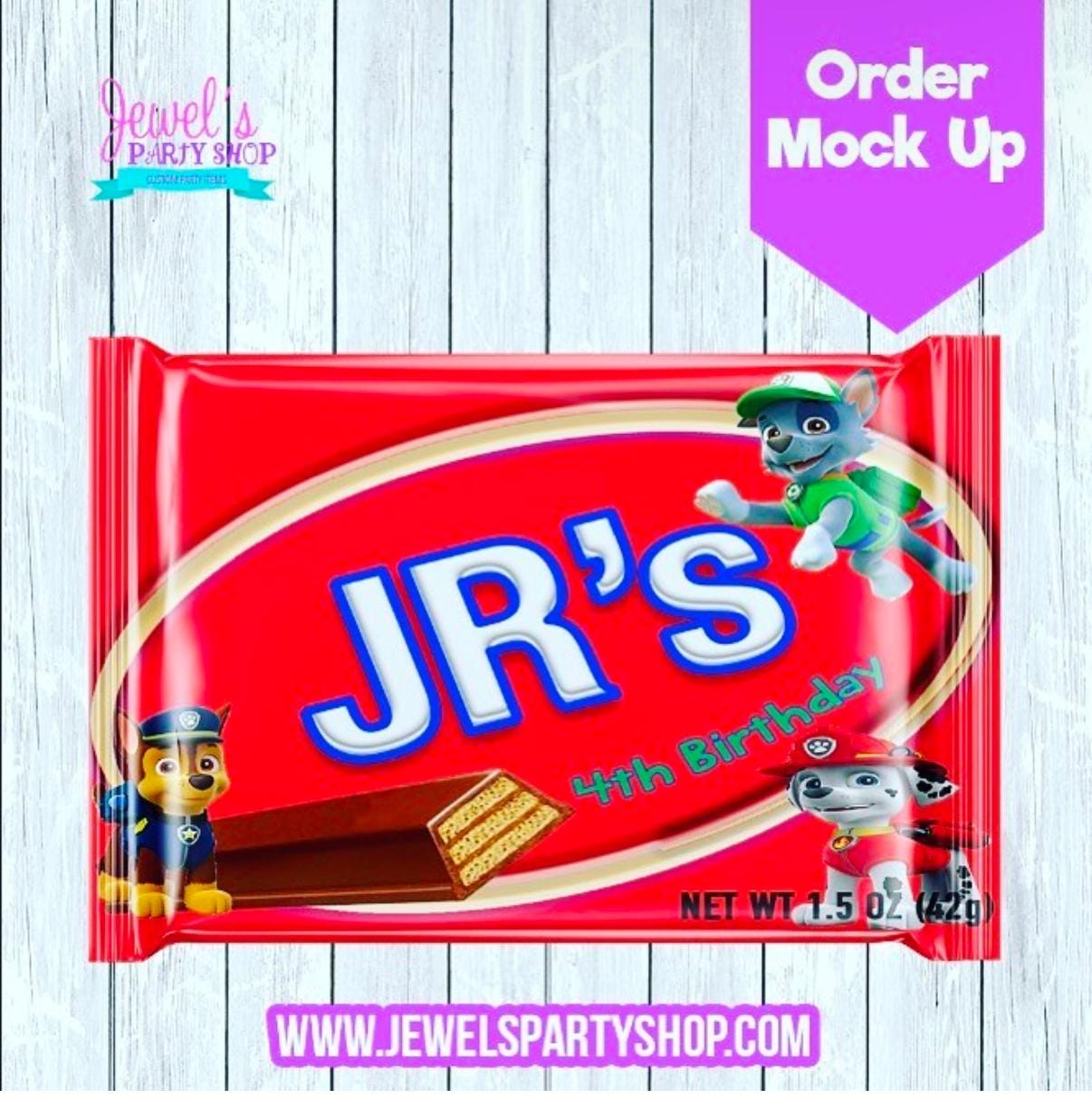 Custom Chocolate Wafer, Printed and Shipped! Custom Chocolate Wafer Labels! Event Favors!