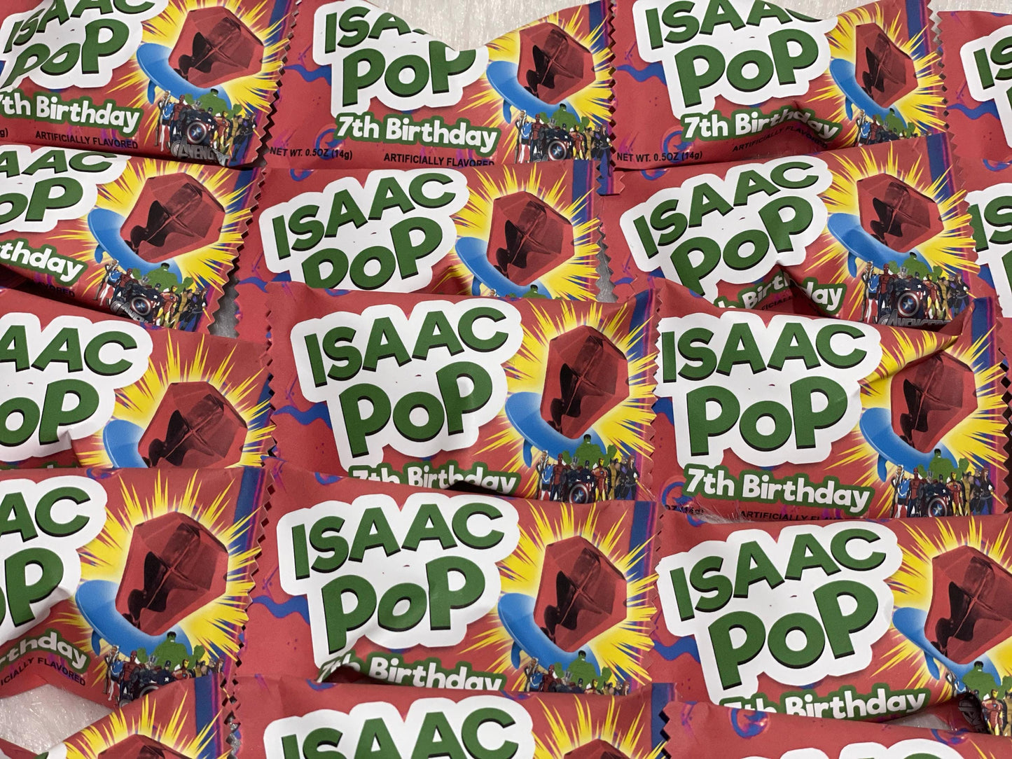 Custom Ring Pops, Printed and Shipped! Custom Ring Pop Wrappers! Party Favors!