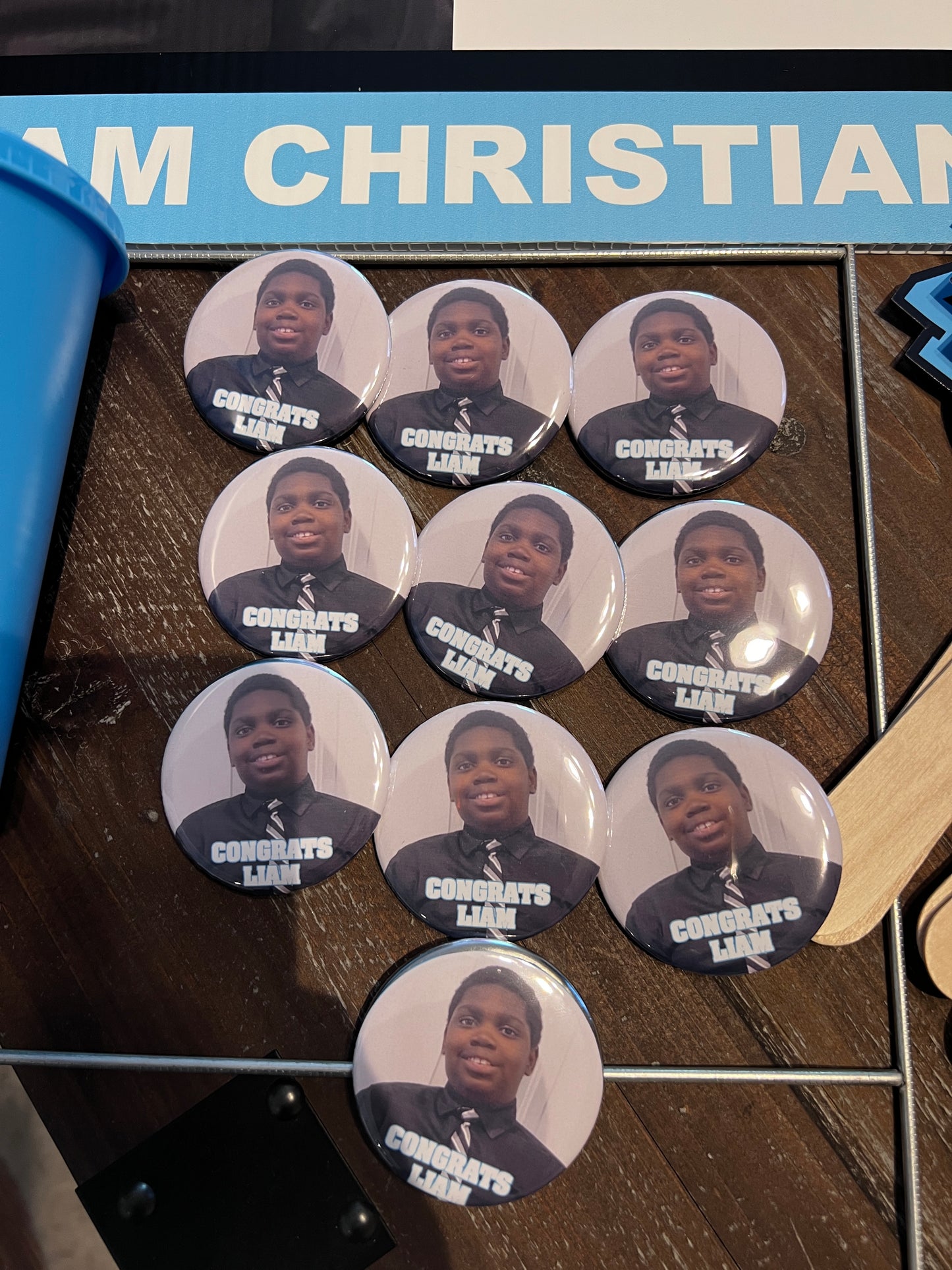 Custom Celebration Pin Buttons, Shipped! Custom Event Pin Buttons! Custom Theme Pin Buttons!