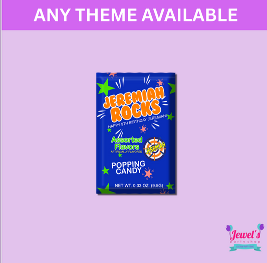 Target Battle zone Custom Pop Rocks Candy, Printed and Shipped! Custom Pop Rocks Candy Wrappers!