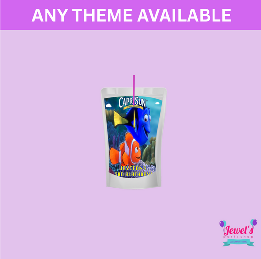 Finding Nemo Juice , Printed and Shipped! Juice Labels! Finding Nemo Party!