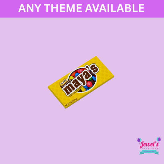 Custom Peanut Chocolate box, Printed and Shipped! Custom Peanut Milk Chocolate box Labels! Event Favors!
