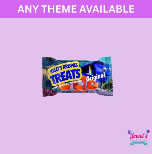 Finding Nemo Custom Rice Krispies Treats, Printed and Shipped! Custom Rice Krispies Treats Wrappers! Finding Nemo Party Favors!