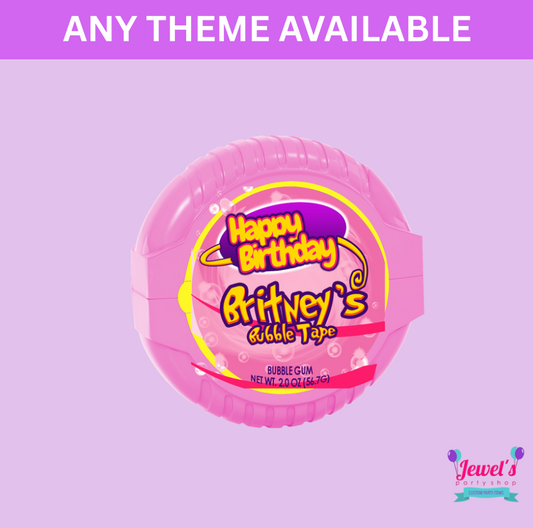 Custom Bubble Tape, Digital, Labels Shipped or Local Pickup! Custom Bubble Tape Labels! Custom Party Favors!