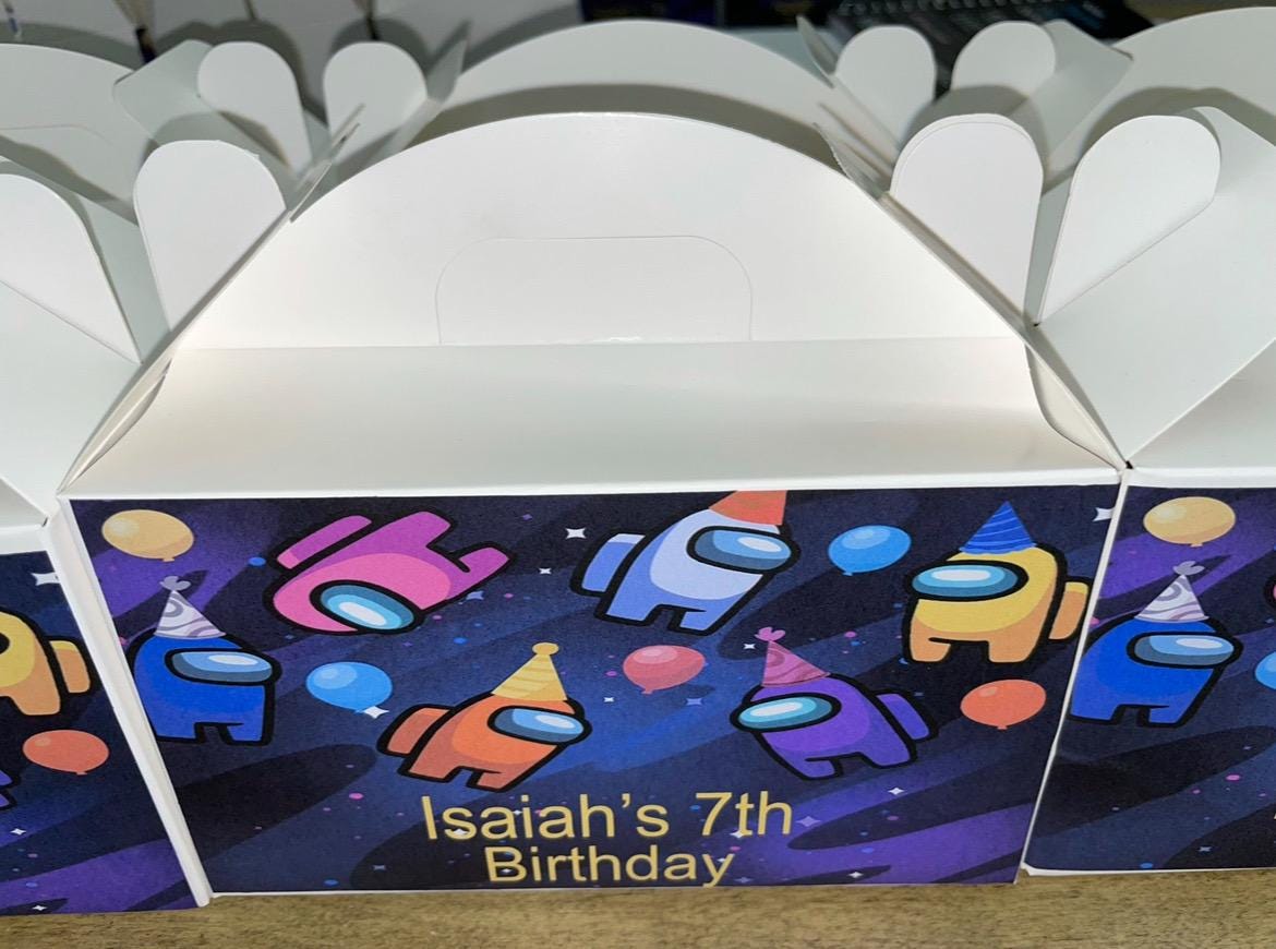 CANVA Custom Gable Box DIGITAL template, INSTANT! Custom Gable Box Wrappers! Custom Party Favors!