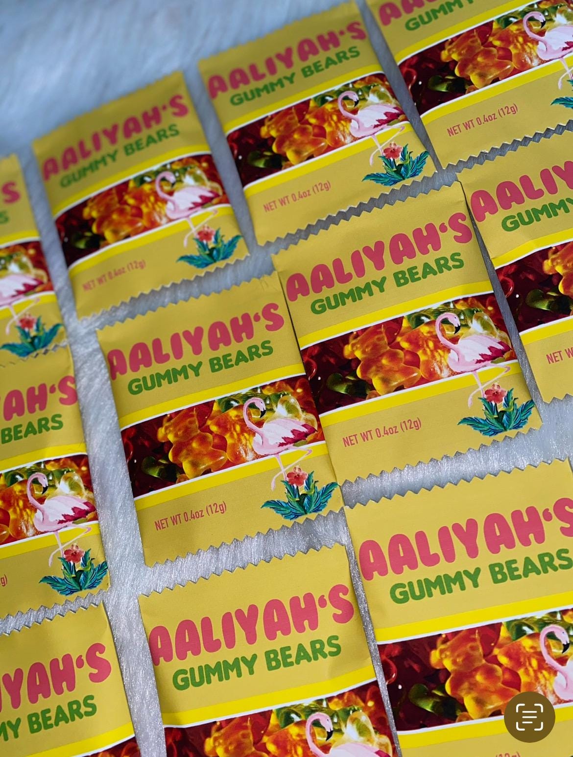 CANVA Custom Gummy Bears DIGITAL template, INSTANT! Custom Gummy Bears Wrappers! Custom Party Favors!