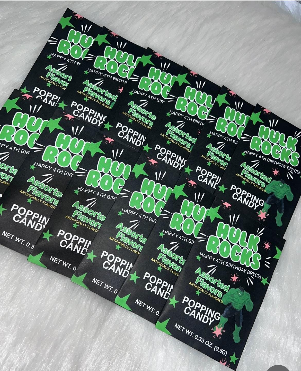 CANVA Custom Popping Candies DIGITAL template, INSTANT! Custom Popping Candies Wrappers! Custom Party Favors!