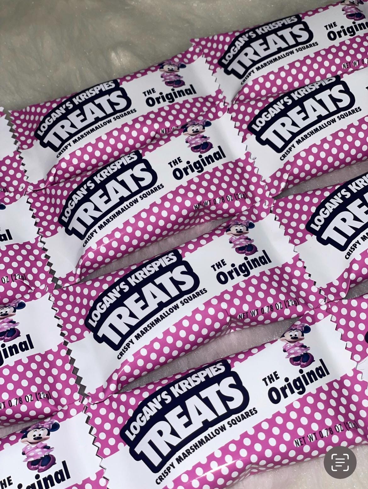 CANVA Custom Rice Krispies DIGITAL template, INSTANT! Custom Rice Krispies Wrappers! Custom Party Favors!
