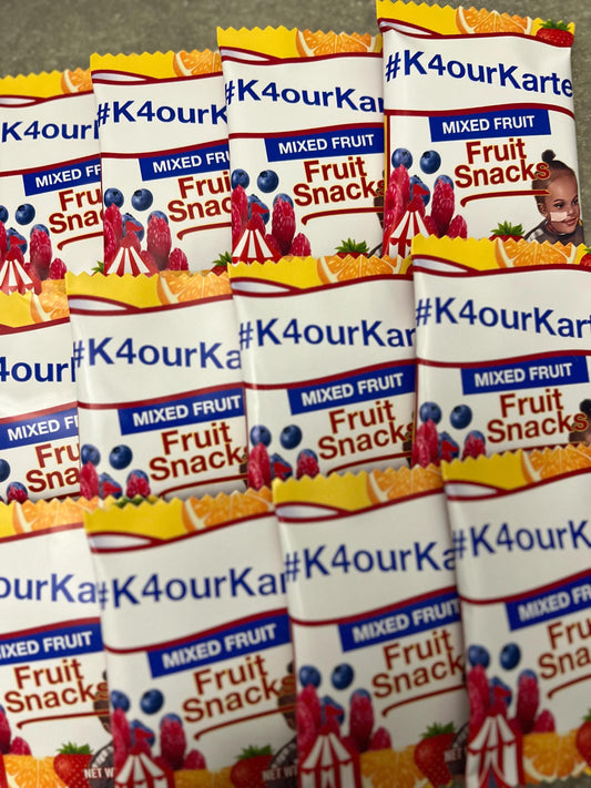 Custom Fruit Snacks, Printed and Shipped! Custom Fruit Snack Wrappers Party Favors!